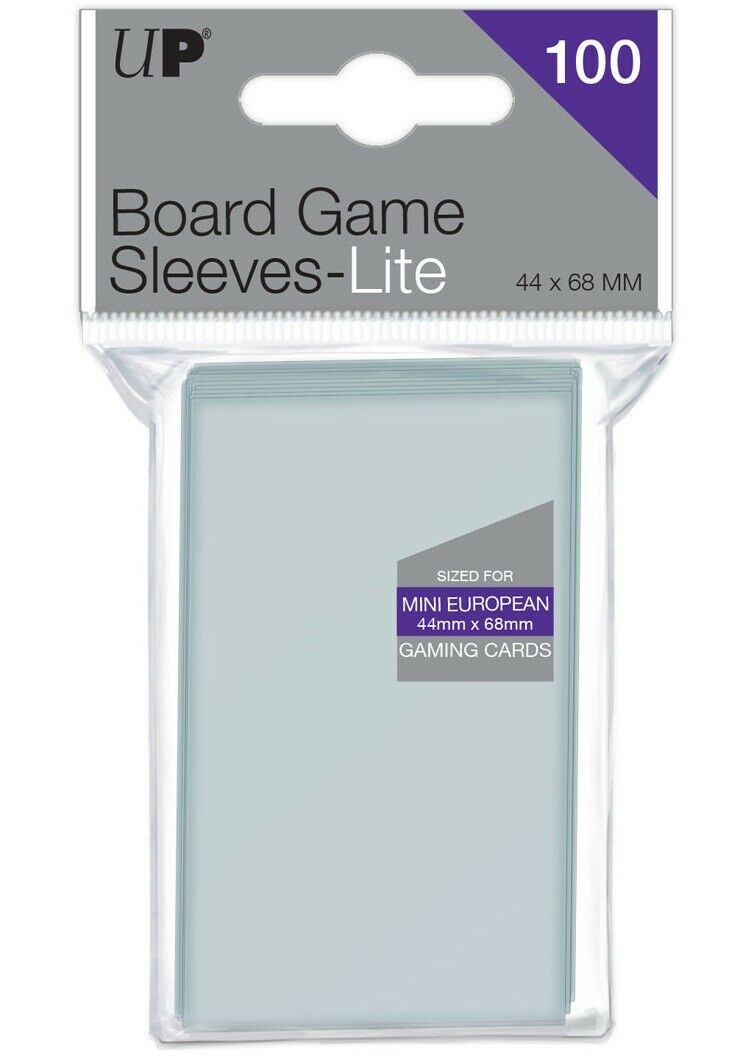 ARCANE TINMEN Mini European Board Game Size Card Sleeves Clear 44 x 68mm 100ct 