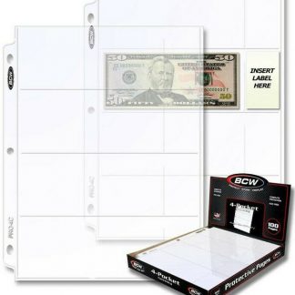 10 x Ultra PRO 4-Pocket MINI 2-Ring Binder Album Folder Pages Standard Card A5 