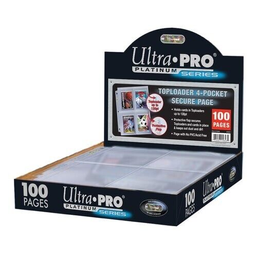 Ultra-PRO® 4 Pocket 3-Ring BINDER PAGES