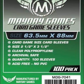 400 MAYDAY GAMES Standard Size Board Game Card Sleeves 63.5 x 88mm 4x 100ct 