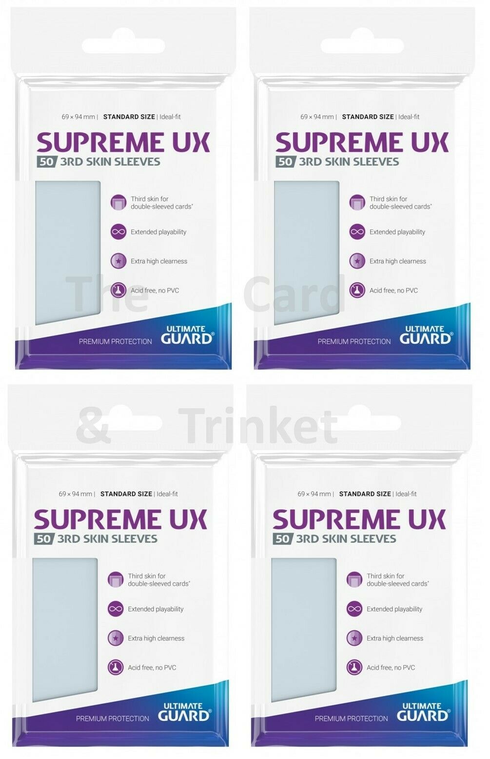Ultimate Guard - 50 pochettes Supreme UX 3rd Skin Sleeves taille