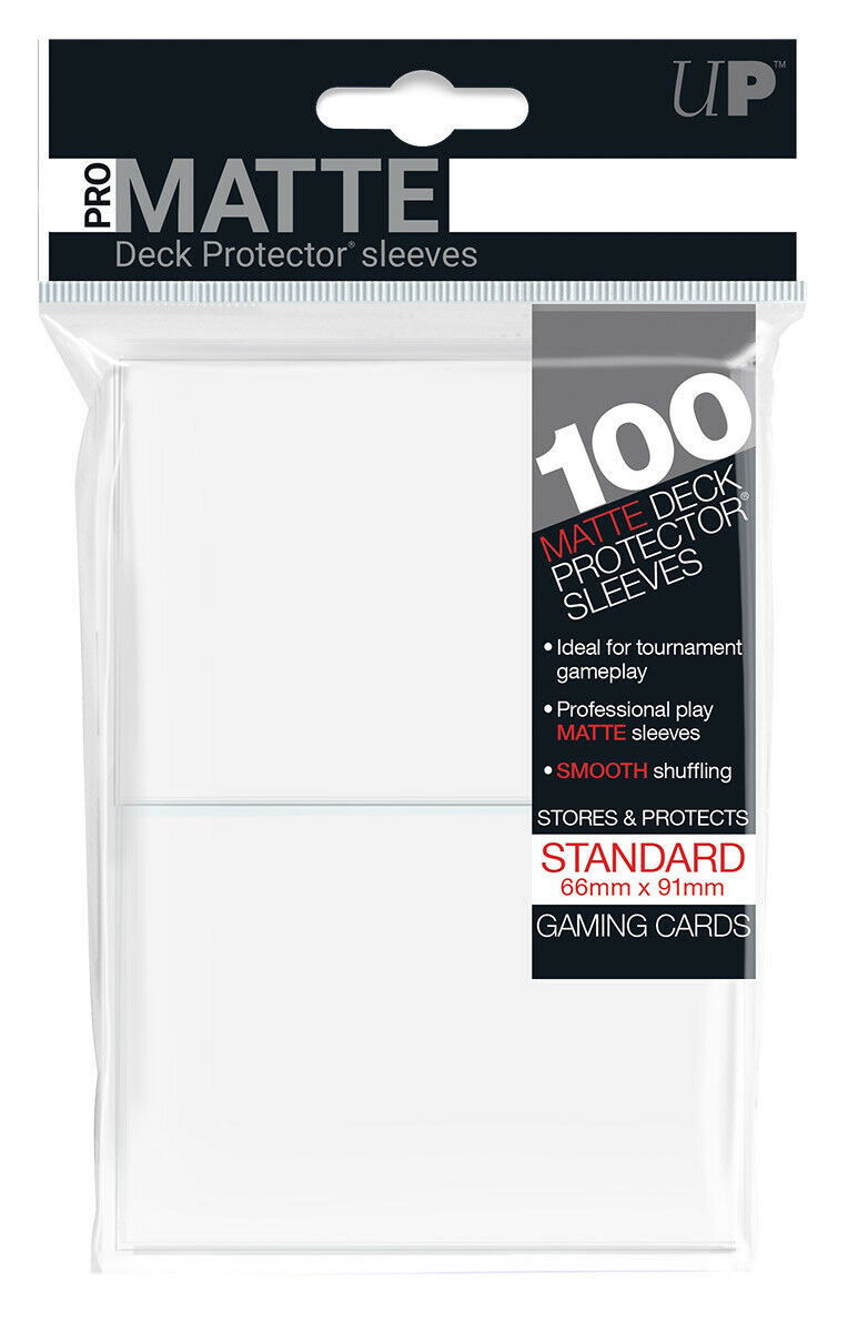 MTG/Pokemon/Naruto Sized Deck Protectors Ultra Pro Black Card Sleeves 100ct 
