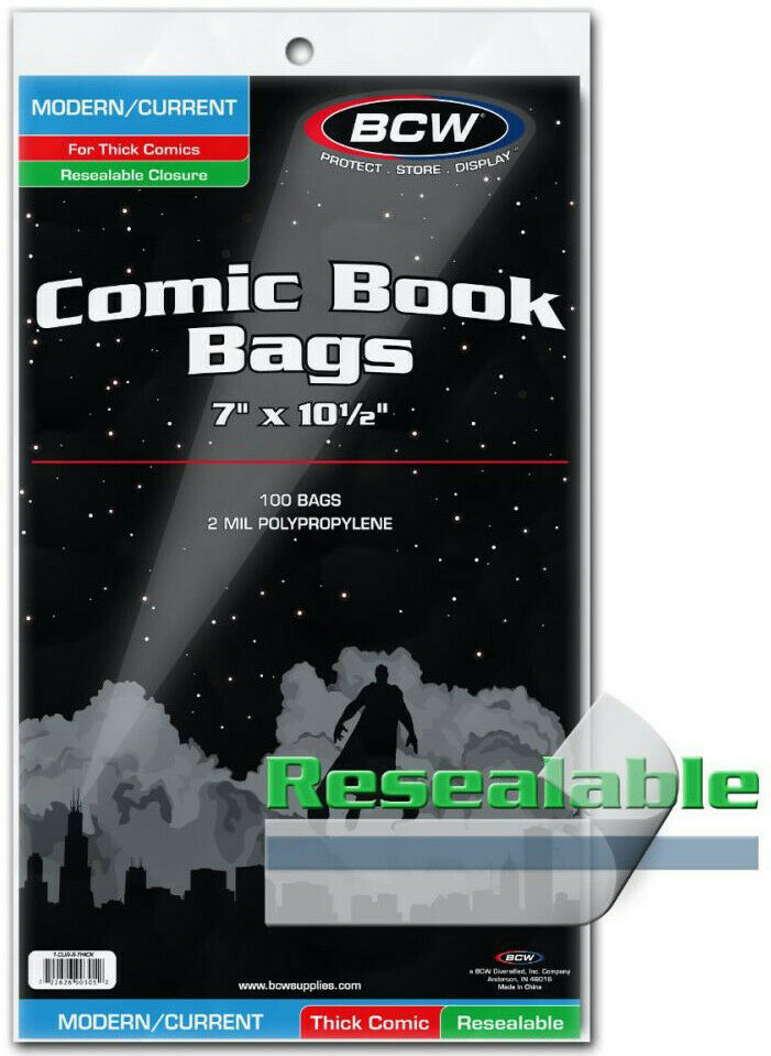 ULTRA PRO Manga Bags Comic Book Protectors Sleeves 100ct Packs 15.24 x 19.37cm 
