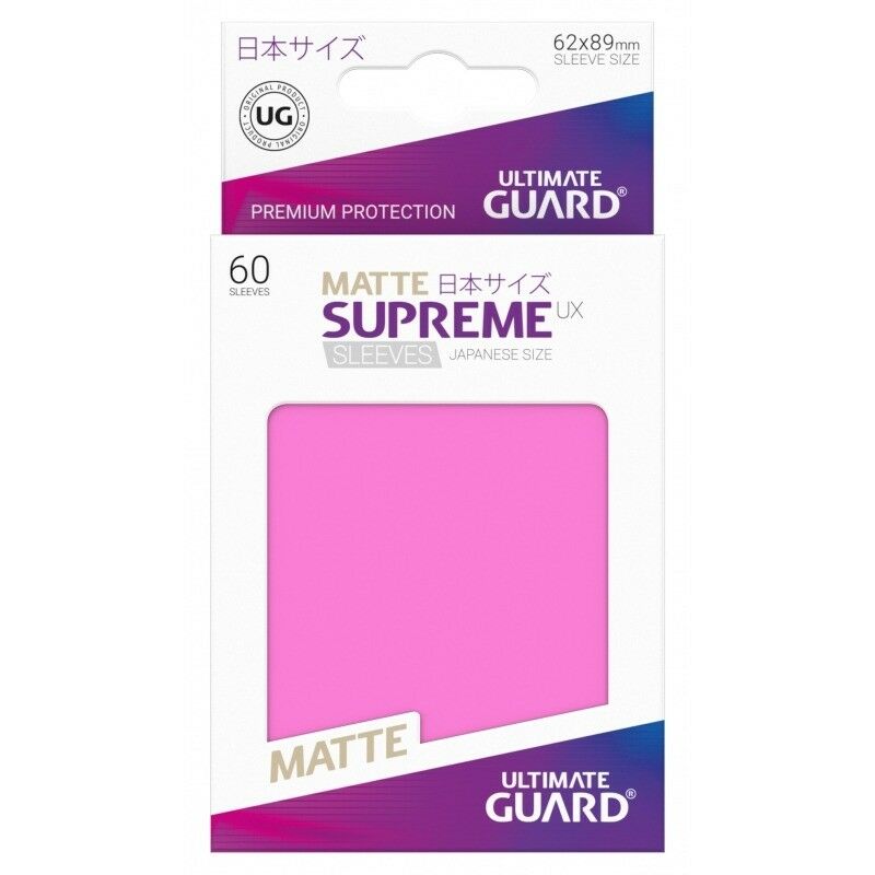 60 ULTIMATE GUARD SUPREME UX GREEN JAPANESE Card SLEEVES Deck Protector small 