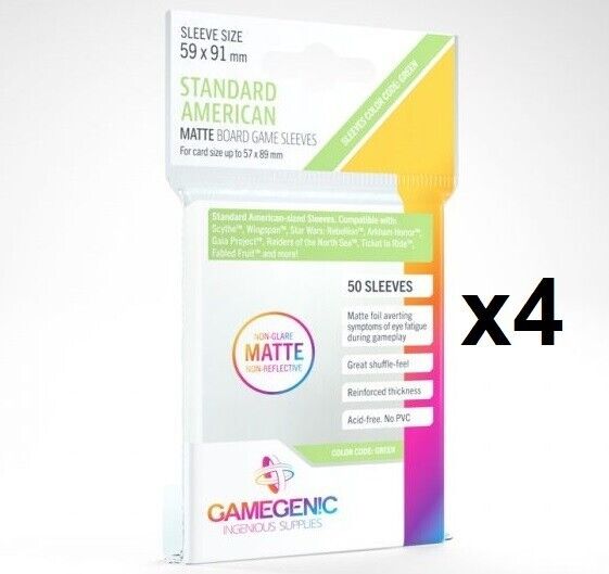 Gamegenic Standard American Prime Board Game Sleeves (50)
